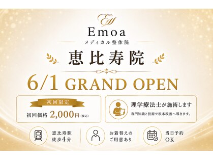Emoaメディカル整体院 恵比寿院｜整体・小顔矯正　【6/1 NEW OPEN（予定）】の写真