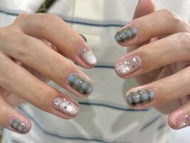 チェックネイル☆