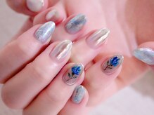 ラルネイル 大宮(Lull. nail)/＊Blue＊ニュアンスＲＯＳＥ＊