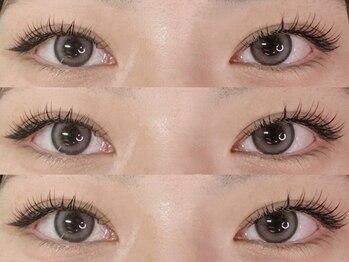 サン美容室(SUN美容室)の写真/まつ毛パーマだと物足りない方、必見！長さ・太さ・カール・カラー・毛質、マツエクで普段と違う目元を演出