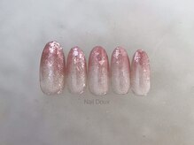 ネイル ドゥ 岡山駅前店(Nail Doux)/ピンクホログラデーション