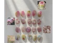 美人計ネイルサロンの雰囲気（水彩、個性派なデザイン新規￥7880.再来￥7700）
