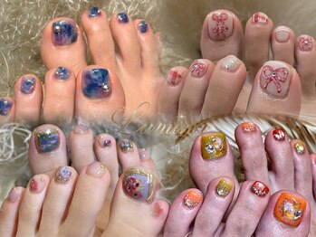ルミナ 高崎店(Lumina)の写真/いつ見られても素敵な足元に！ふと目に入るたび嬉しくなる、魅せるフットネイルを♪