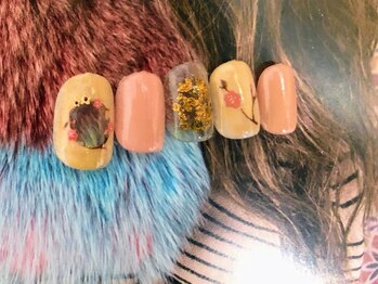 ゆびノさき/押し花ネイル