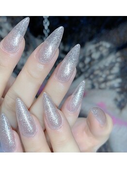 クイーンズビューティーサロン 新宿本店(Queen's beauty salon)/チップ長さ出しワンカラー