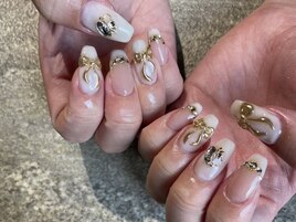 【ジェル】リボンデザイン