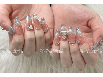 エムプラスネイル 新宿(M+Nail)/長さ出し★ゴージャスやり放題