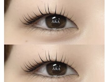 アイラッシュサロン エーアンドエー(eyelash salon A&A)/まつげパーマ立ち上げカール