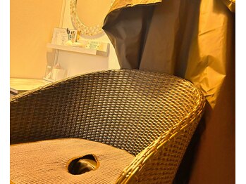 みちる/座りやすいラタン椅子を採用♪