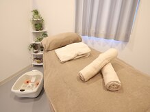 当店は完全個室！全身リンパメニューには嬉しいフットバス付き☆