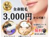 【初回クーポン】全身まるごと脱毛(顔.VIO除く)1回税込14,980円(通常¥44,000)