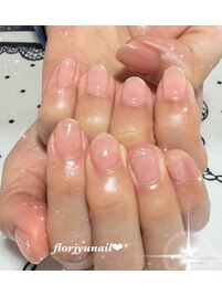 ワンカラーワンポイントnail