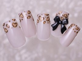 ヒョウ柄フレンチリボン11500円