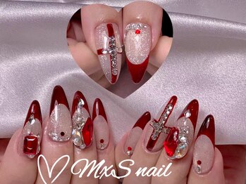 ミィスネイル(MxS Nail)/ボルドーフレンチ