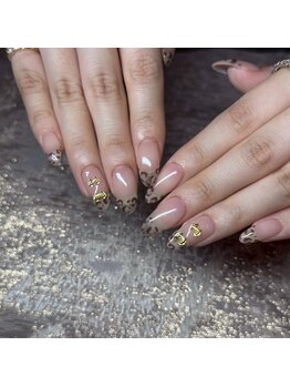 リリフリー(riri Free)/ヒョウ柄ネイル　アニマルネイル