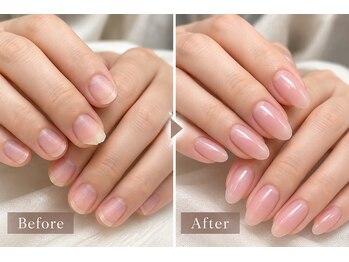 アバネイル アクア 千種店(AVANAIL AQUA)の写真/折れた爪・長さのバラつきも◎自然な長さ出しで美爪に♪