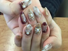 ラリュールネイル(L'Allure nail)/大理石マーブルネイル￥9200