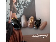 ネイル―ジュ 札幌大通店(nairouge*)/秋冬☆深み森林ネイル♪