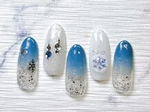 ネイルサロン インプレス(Impress)/雪の結晶ネイル