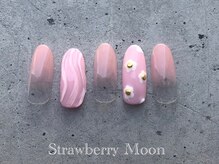 サロンストロベリームーン(Salon Strawberry Moon)/フラワーネイル　￥6980