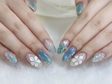 スペラ 大宮店(Spera)/夏の人気海外ガーリー海ネイル