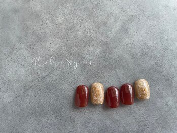アトリエシロップネイル(Atelier Syrup nail)/ちょこっとデザイン¥6500