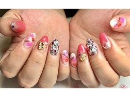 ～チーク×リップネイル～