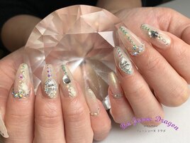 【自爪ネイル】ストーンネイル