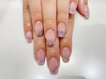 クォーターリゾートネイル(QUARTER RESORT nail)/フラワーグラデーション☆