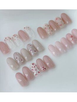 ケヤキ(KEYAKI)/押し花ネイル