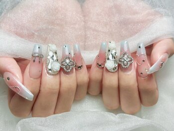 ワンホンネイル　グラデーション