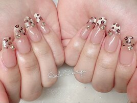 ヒョウ柄/秋ネイル/ブラウン