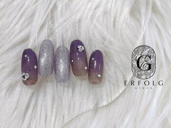 華やかパープルデザイン