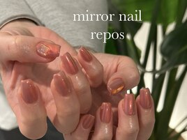 蝶々ミラーネイル¥6300