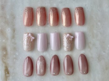 ネイルアヴァンス 京橋店(Nail AVANCE.)/シンプル可愛いピンクネイル