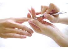 アース ネイルアンドアイラッシュ 甲府昭和店(HAIR & MAKE EARTH Nail&Eyelash)/クリアネイル　　3300円