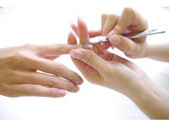 アース ネイルアンドアイラッシュ 甲府昭和店(HAIR & MAKE EARTH Nail&Eyelash)/クリアネイル　　3300円