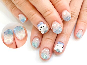 ネイルコレクション ピンク(Nail Collection Pink)/ジェル放題★3Dくま・マーメイド