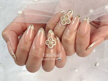 エマネイル プラスキハクヤ 枚方店(EmaNail+KIHAKUYA)/ガラスフレンチ