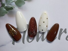 バレンタインネイル