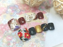 フット和柄ネイル【定額¥9350】