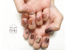 ニキ ヘアー ネイル(niki hair nail)/アシメネイル