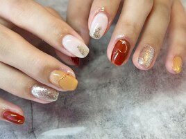 秋のデザインネイル☆
