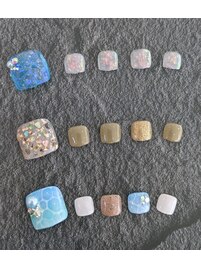 8月定額ネイル（フット）