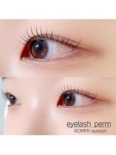 ロミーアイラッシュ(ROMMY.eyelash)/まつ毛パーマ　立ち上げカール