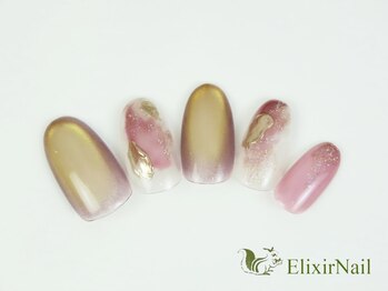 エリクサーネイル 渋谷(Elixir Nail)/定額カジュアルb/クーポン使用