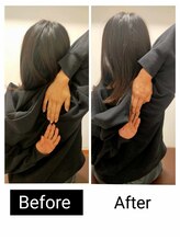 アース エンジェル整体院/ビフォアフ　肩甲骨はがし