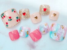 ラルネイル 大宮(Lull. nail)/#春フットデザイン#フットネイル