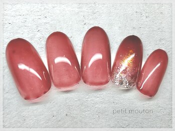 プチムトン 鶯谷店(petit mouton)/【ガラスグラデーションネイル】