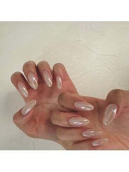 シンプルかっこいいミラーネイル